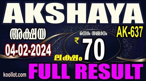 akshaya bhagyakuri lottery result